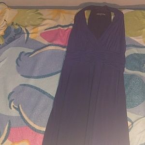 Purple, long dress